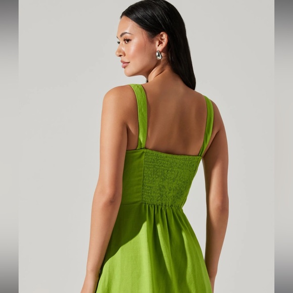 Revolve! Astr The Label Estella Corset Midi Dress in Avacado - Picture 3 of 13